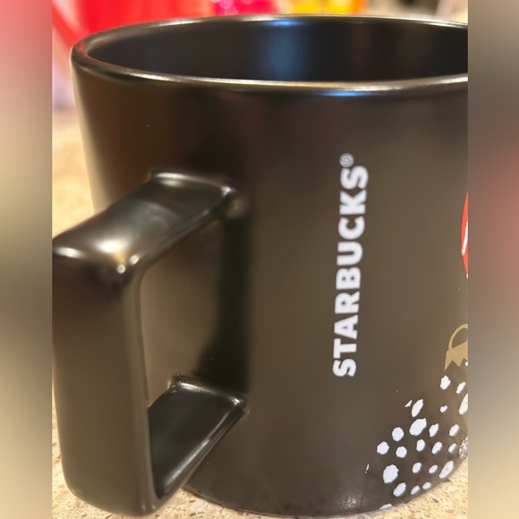 Starbucks Coffee Co. Christmas Ornament Black, Red, White 14 Oz. Cup Mug ~ 2016 - Picture 11 of 15